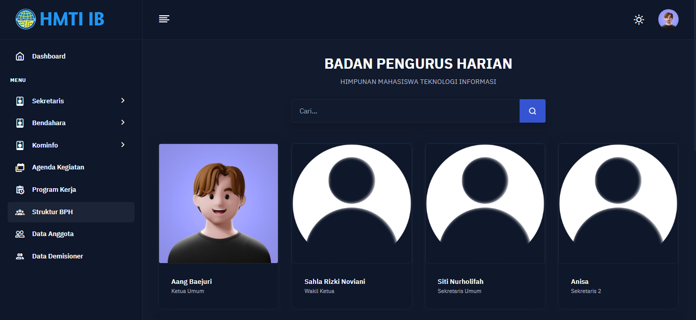 Update Website HMTI IB